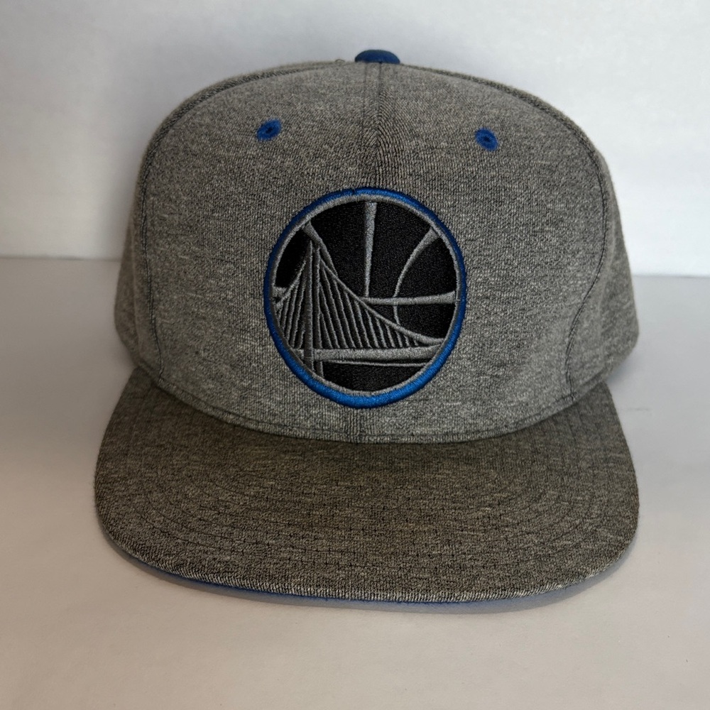 Gplden State Warriors Mitchell & Ness Black, Blue, Heather grey Snapback Cap NBA